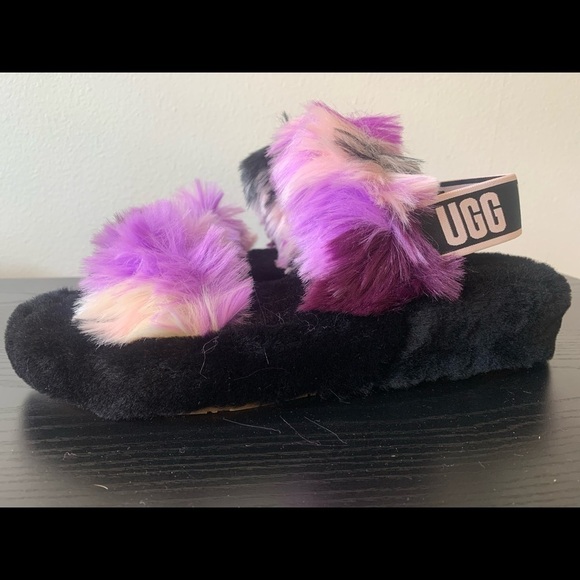 NEW UGG WOMENS‎ OH YEAH SLIDES TIE DYE MAGNOLIA S/N 1119821. # Slipper Sandal. - Picture 1 of 6